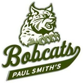Logo of Paul Smith's Bobcats featuring a fierce bobcat illustration.
