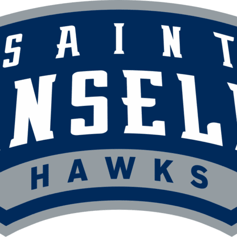 Logo for Saint Anselm Hawks sports team.