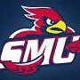 A stylized cardinal bird logo with the letters SML.