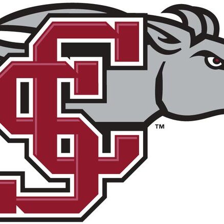 Logo of a fierce bulldog with overlapping letters SC.