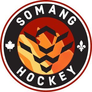 Somang Hockey logo with a fierce tiger and maple leaf.