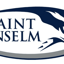 Saint Anselm University logo with a stylized eagle.