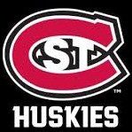 Saint Cloud State Huskies logo with bold lettering.