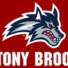 Fierce wolf mascot logo on red background with bold text.
