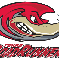 Texas Roadrunners sports team logo featuring a fierce roadrunner.