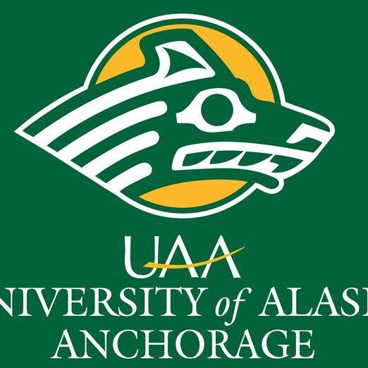 University of Alaska Anchorage logo featuring a stylized wolf head.
