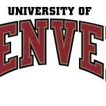 University of Denver logo with bold red letters.