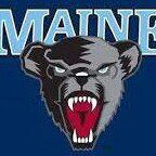 Fierce bear head logo with sharp teeth and angry eyes on blue background.