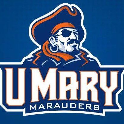 Logo of St. Mary Marauders with a pirate mascot.
