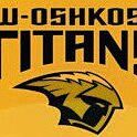 Logo of the UW-Oshkosh Titans with a fierce titan head.