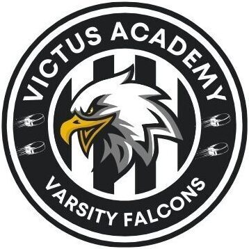 Logo of Invictus Academy Varsity Falcons featuring a fierce falcon head.