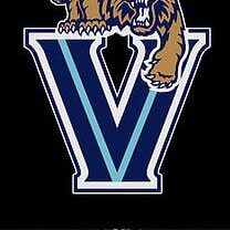 Villanova Wildcats logo with a tiger leaping over a stylized 'V'.