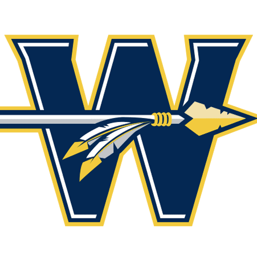 Logo with a stylized 'W' and a spear.