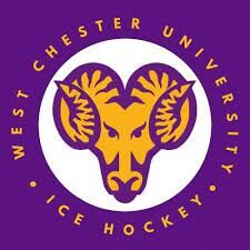 West Chester University Ice Hockey logo featuring a ram's head.
