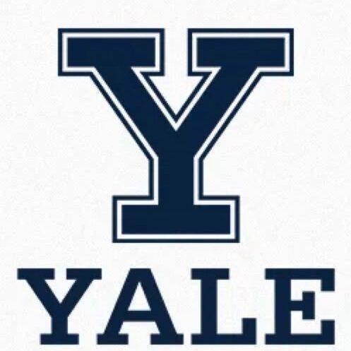 Yale University logo with a bold 'Y' and the word 'YALE'.